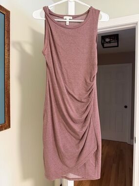 Nordstrom Ruched Midi Dress in Dusty Rose